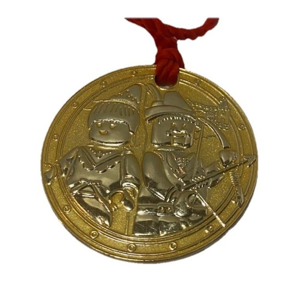 Legoland California Gold Toned Washed Robin Hood & Dragon Medal